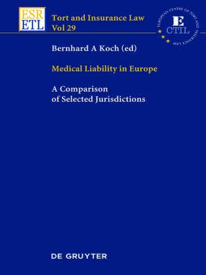 cover image of Medical Liability in Europe